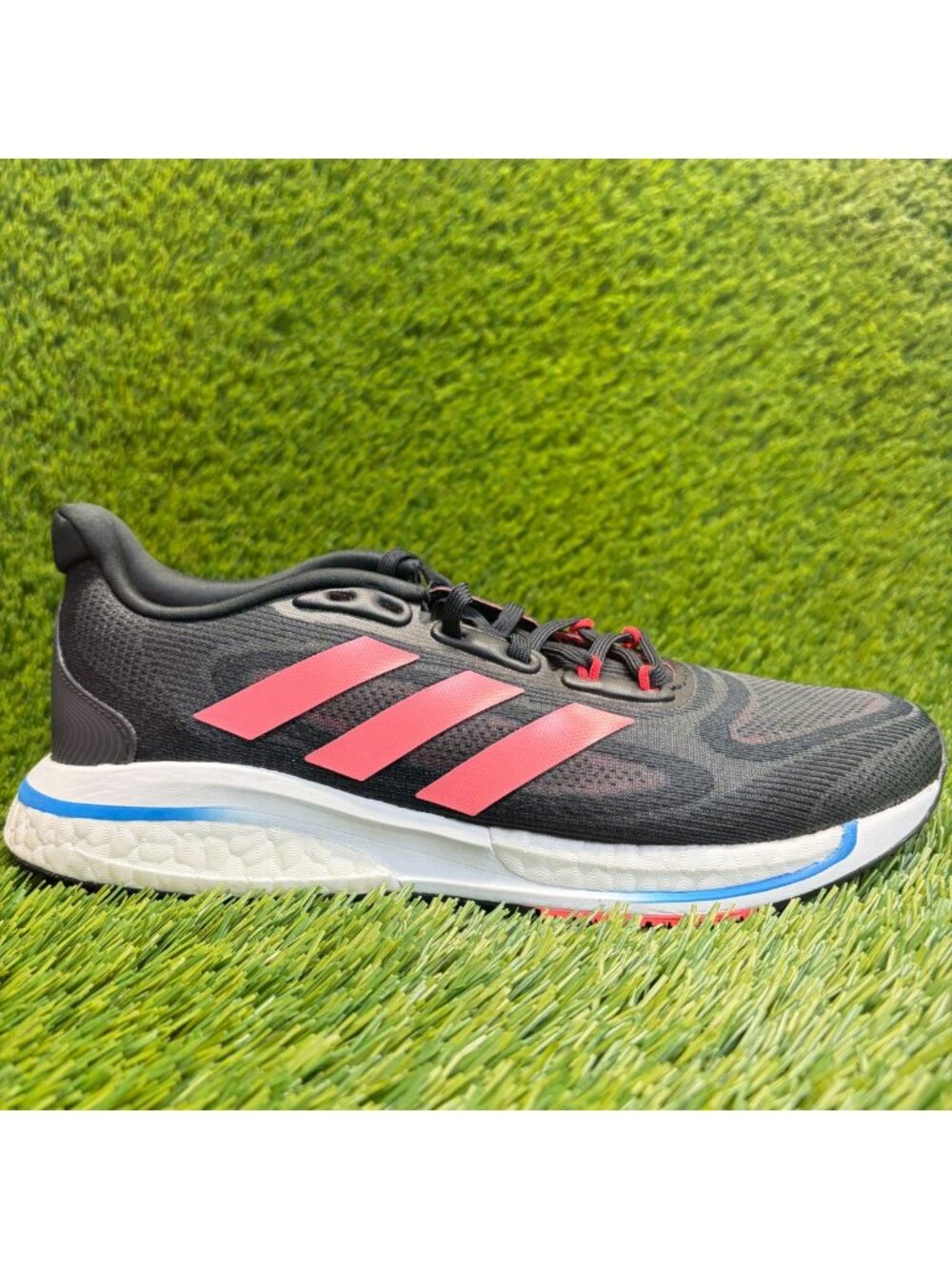 Adidas Supernova + Womens Size 6.5 Black Red Athletic Running Shoes Sneakers